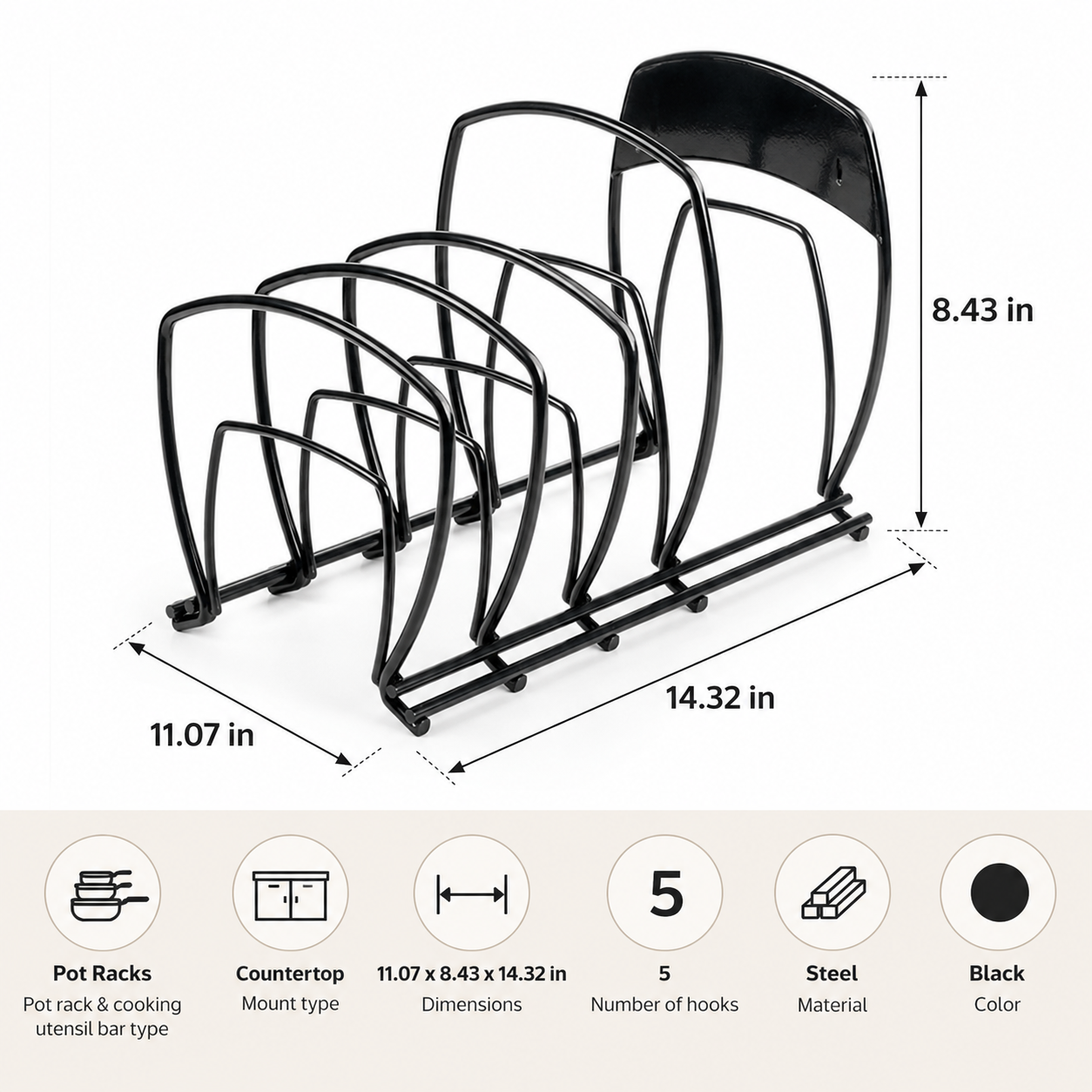 5-Tier Cookware Organizer
