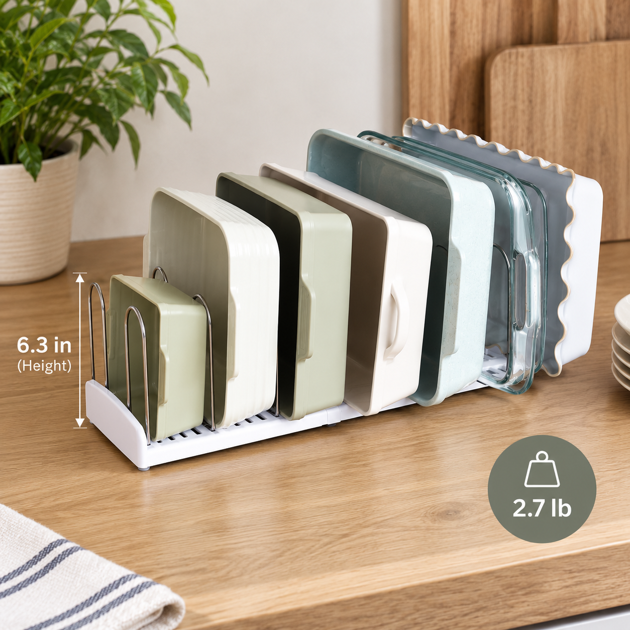 Pan & Lid Organizer Rack
