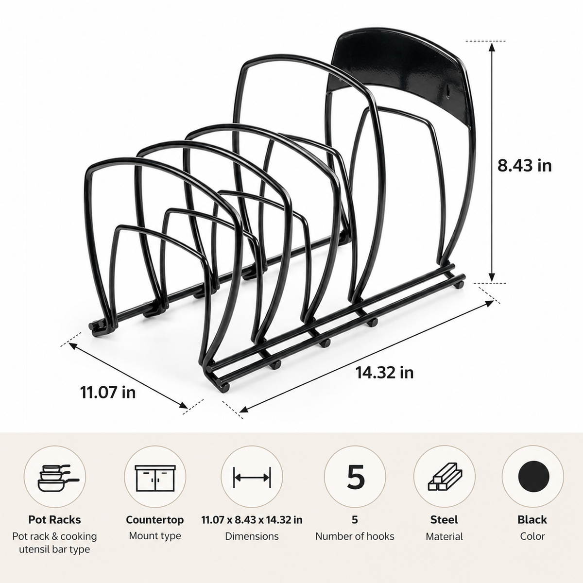 5-Tier Cookware Organizer