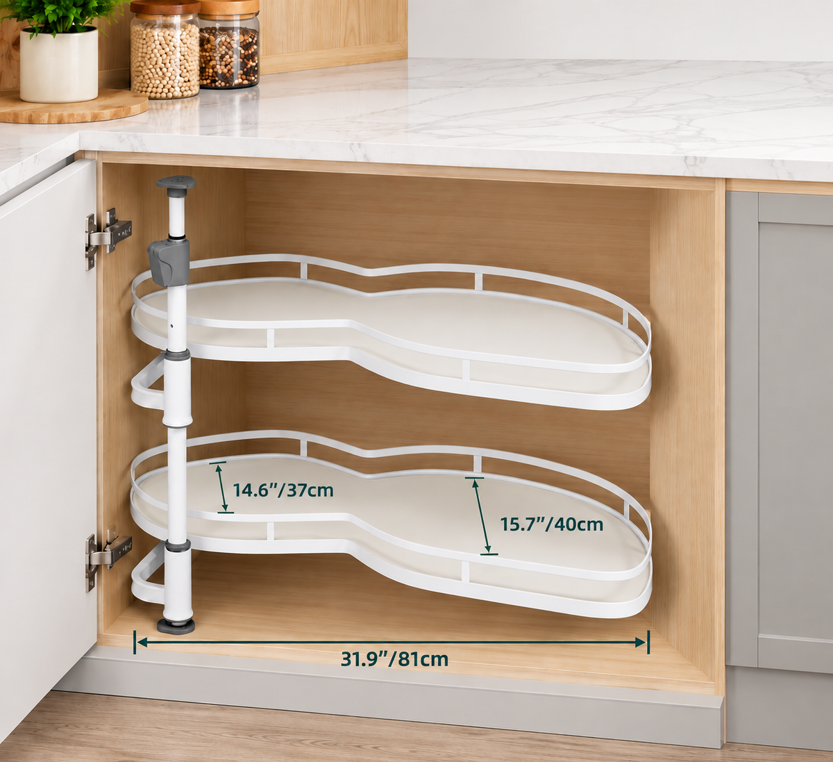Swing-Out Cabinet Organizer